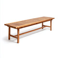 houten bank van 160 x 50 x 45cm voor binnen en buitengebruik met metalen frame