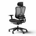 Ergonomische bureaustoel met ademend mesh en verstelbare functies zwart 45 x 60 x 120cm