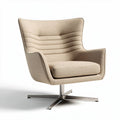 Leesstoel van stof met zwart metalen onderstel 80 x 85 x 100cm grijs